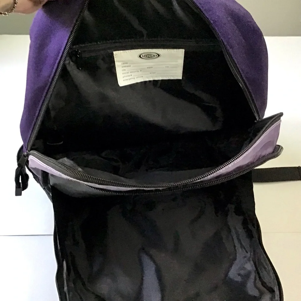 Vintage Limited Too Y2K Backpack Dark Purple 16” Excellent Condition Like-New